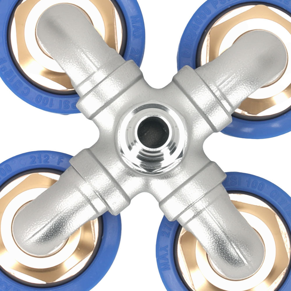 4-Nozzle Turbo Pressure Washer Nozzle 4000PSI 1/4 Quick Connect Stainless Steel