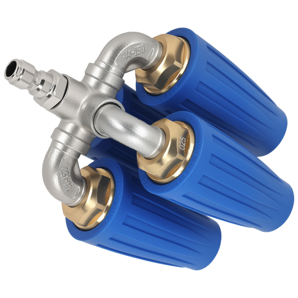 4-Nozzle Turbo Pressure Washer Nozzle 4000PSI 1/4 Quick Connect Stainless Steel