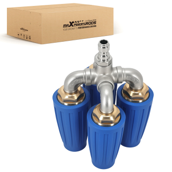 4-Nozzle Turbo Pressure Washer Nozzle 4000PSI 1/4 Quick Connect Stainless Steel