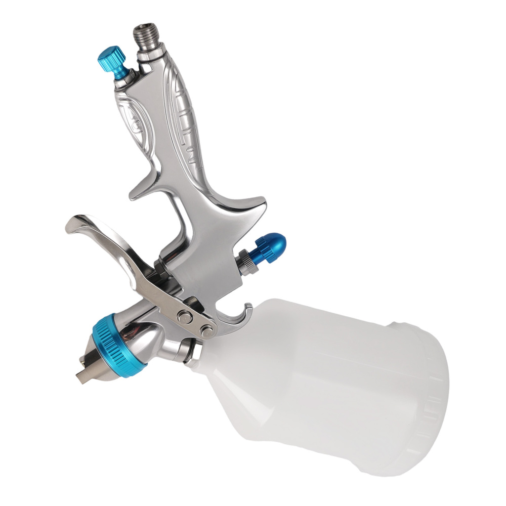 HVLP Spray Gun Gravity Feed 1.3mm Nozzle for Paint Furniture Auto Projects 600ml