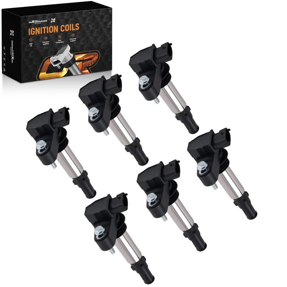6x Ignition Coil Pack compatible for Buick Cadillac Chevrolet GMC Saab Saturn V6 2004-2009