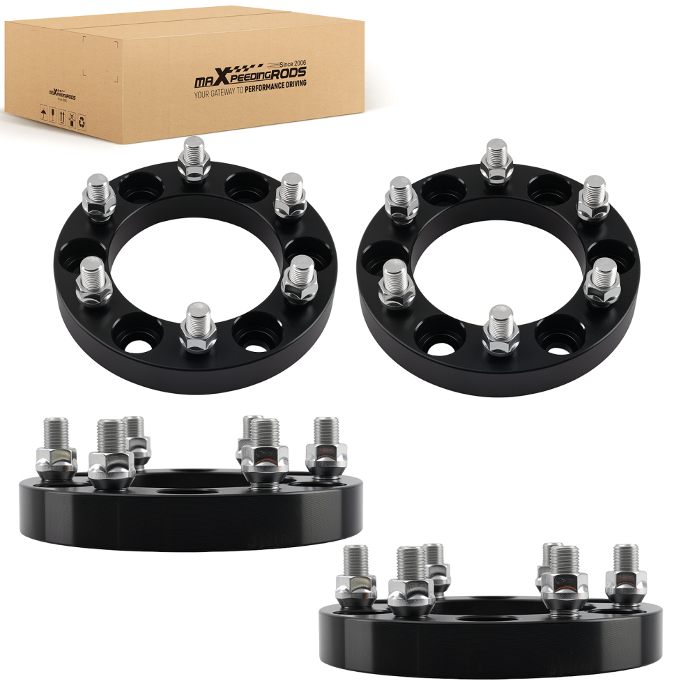 25mm Wheel Spacers compatible for Chevrolet Avalanche compatible for GMC Sierra 6x5.5 108mm Hub Bore