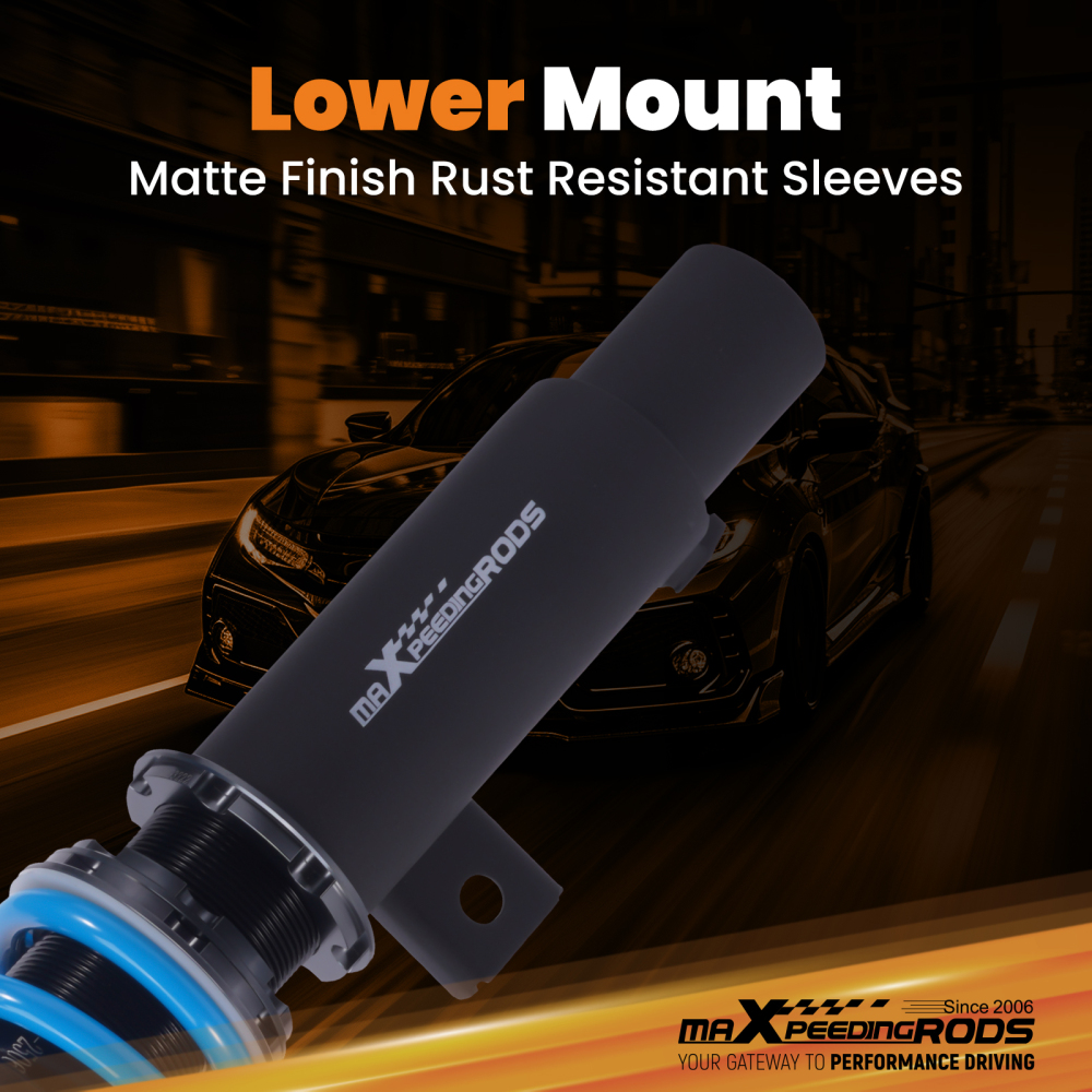 24 Level Adjustable Coilovers Lowering Suspension compatible for VW Jetta MK5 MK6 2005-2019