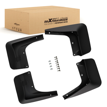 Mud Flap Set Mudguards Fender compatible for BMW E60 5-Series 2004-2010 Front Rear Black