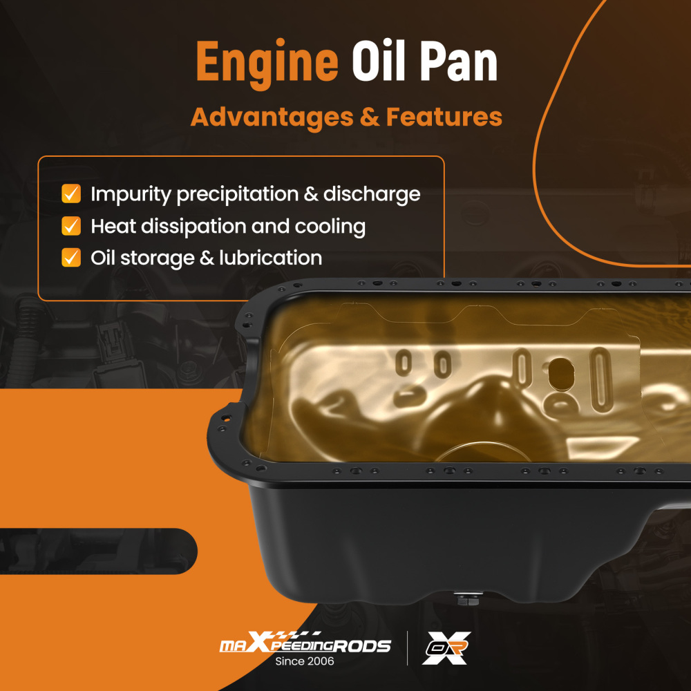 Steel ENGINE OIL SUMP PAN compatible for Honda Civic l4 1.5L 1.6L 1988-1995 11200-P08-020