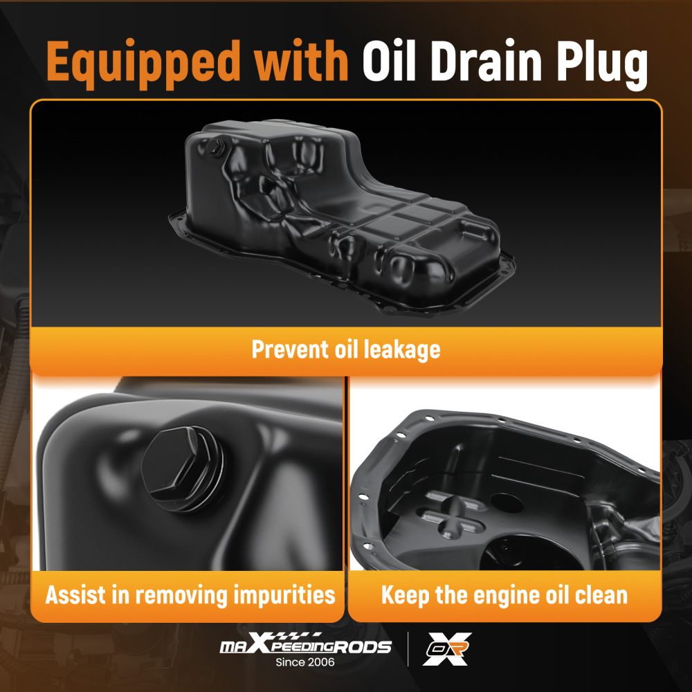 Engine Oil Assembly compatible for Mitsubishi Galant 2.4L 2004-12 MN149374 Steel