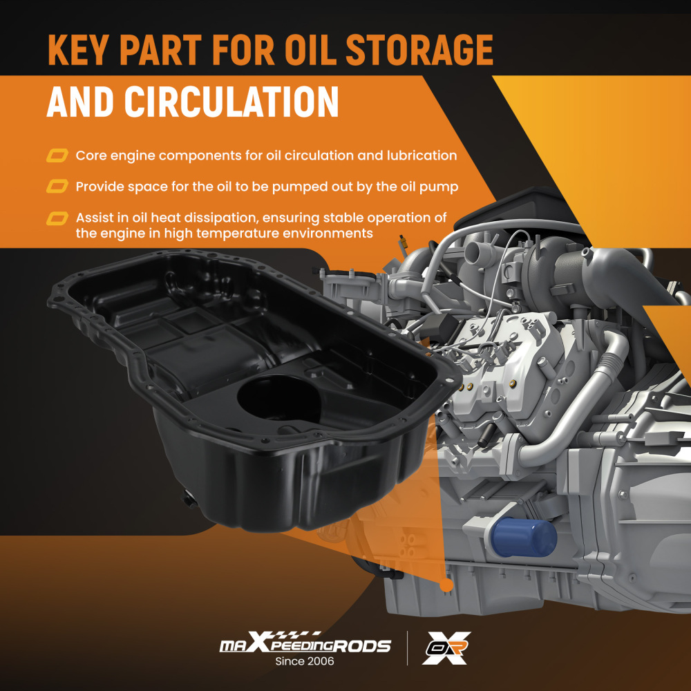 Engine Oil Assembly compatible for Mitsubishi Galant 2.4L 2004-12 MN149374 Steel