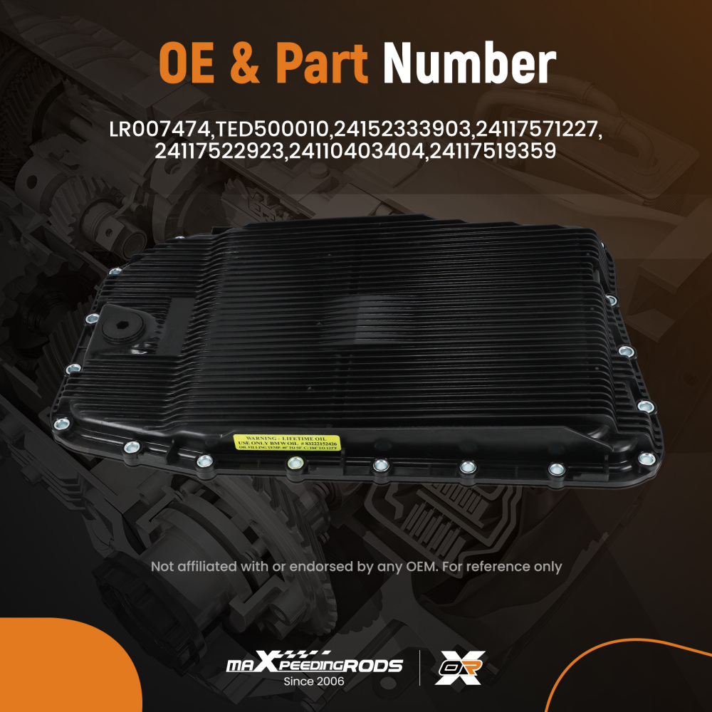 Auto Transmission 6 Speed Oil Pan Filter Kit compatible for BMW E60 E63 E65 E90 X5 X6 02-12