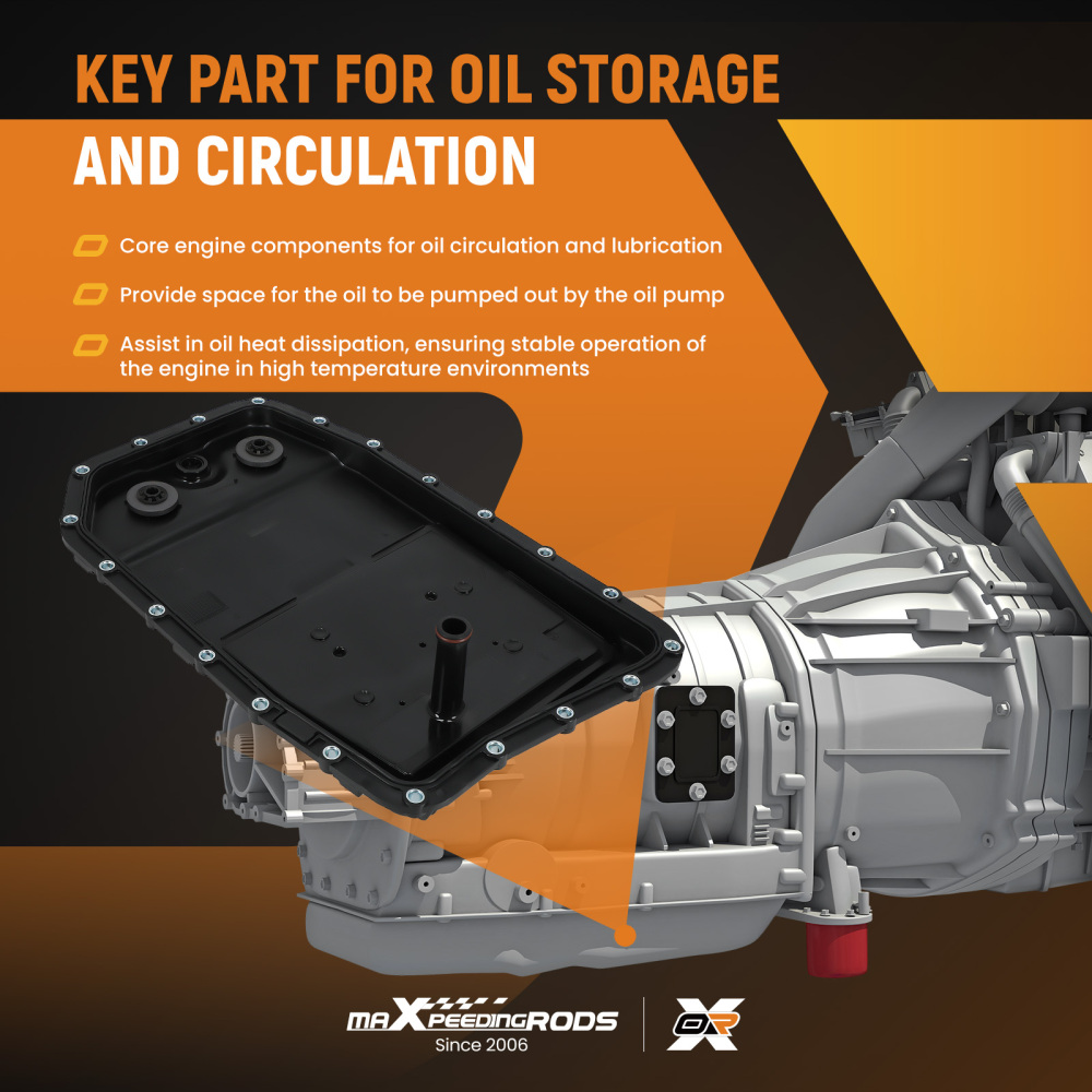 Auto Transmission 6 Speed Oil Pan Filter Kit compatible for BMW E60 E63 E65 E90 X5 X6 02-12