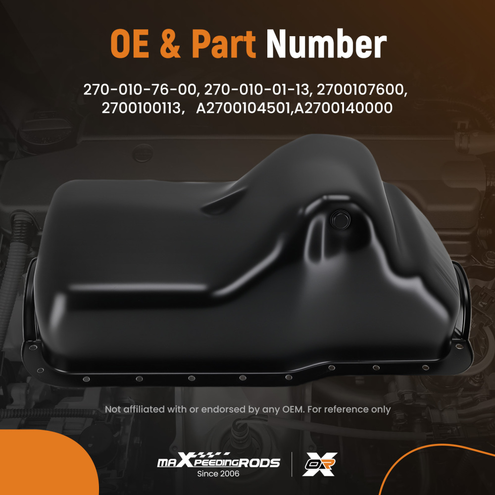 Engine Oil Pan Assembly compatible for Ford F-150 Bronco 5.0L V8 1980-1996 F1TZ6675A