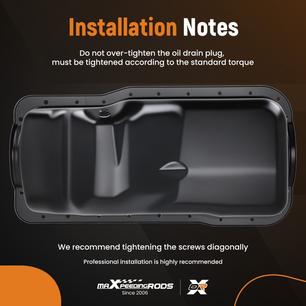 Engine Oil Pan Assembly compatible for Ford F-150 Bronco 5.0L V8 1980-1996 F1TZ6675A