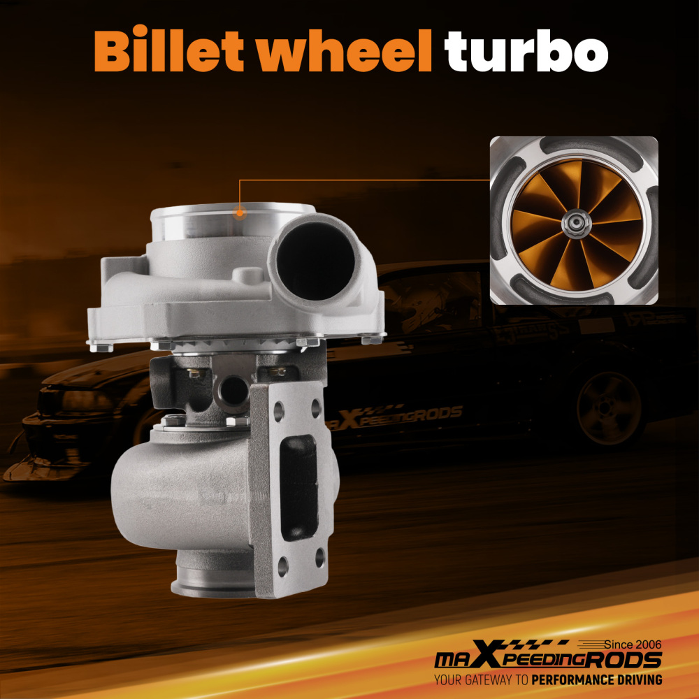 Billet Turbo GT3037 GT3076R GT30 500+HP T3 Flange .82 A/R V-Band Turbochager