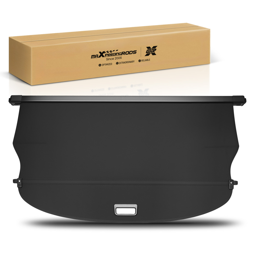 Rear Cargo Cover Shield compatible for Nissan Rogue X-Trail 21-2024 Black Parcel Shelf