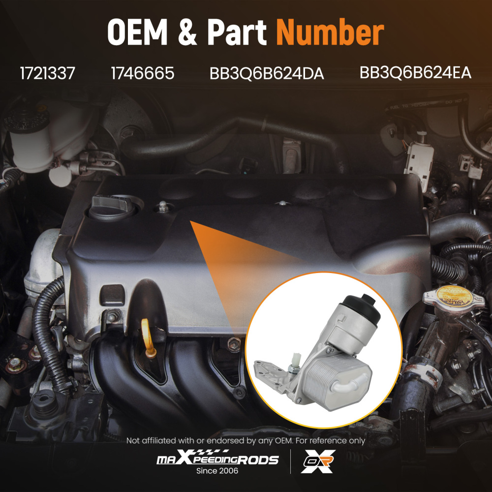 Engine Oil Cooler compatible for FORD RANGER 2.2L 3.2L TDCi 4x4 Diesel 2011+ on 1746665