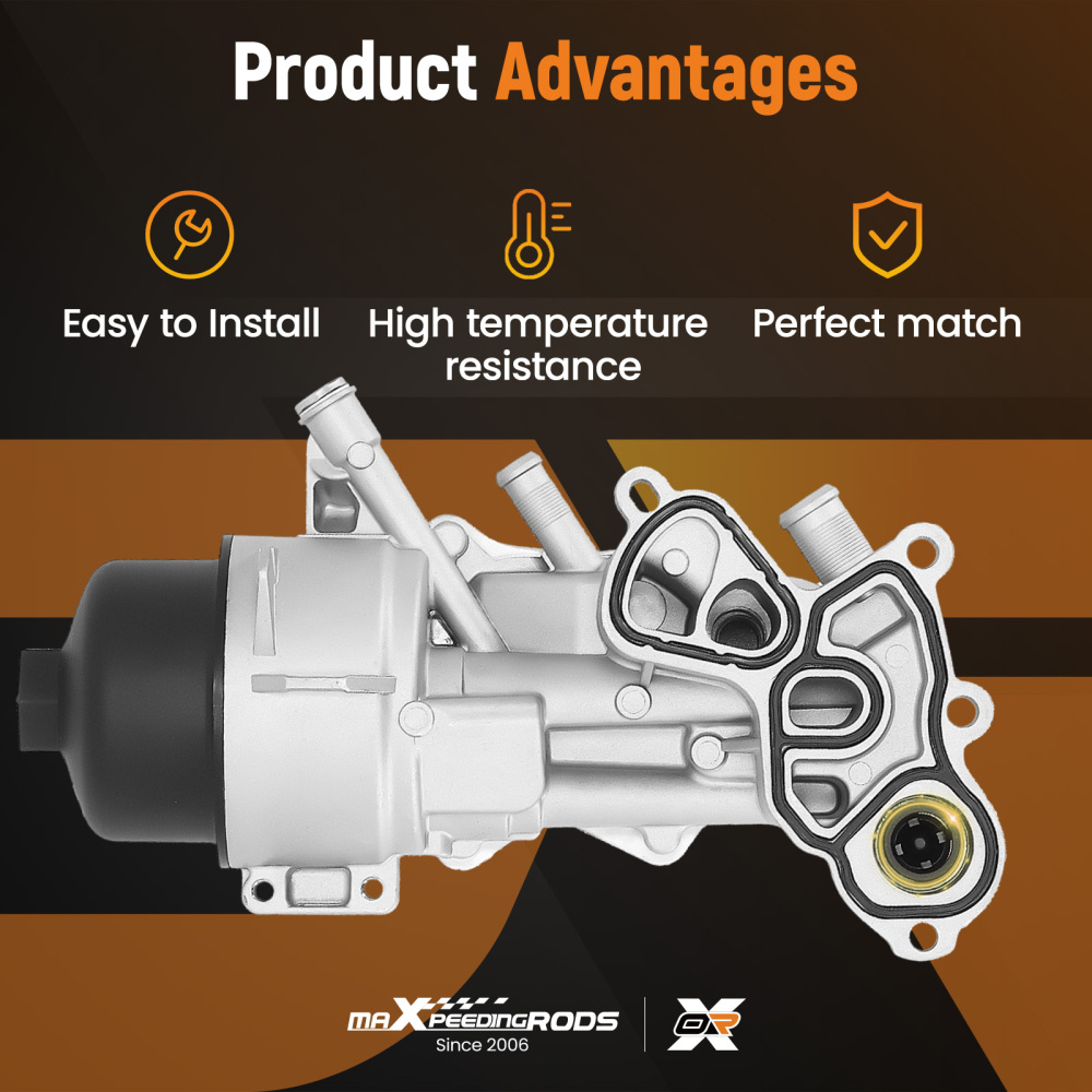 Engine Oil Filter Cooler compatible for Mini Cooper S Paceman R61 1.6L 2013-16 11427583112