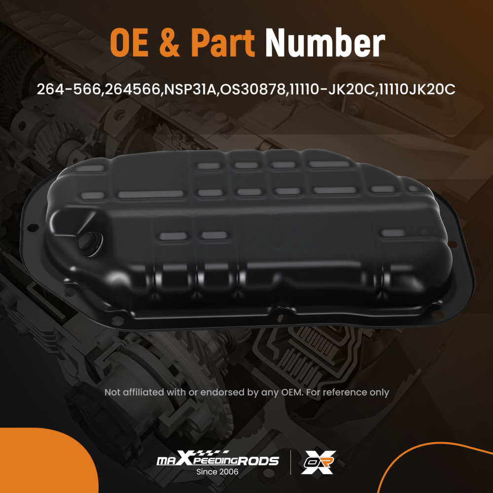 Engine Lower Oil Pan compatible for Infiniti G35 G37 M35 Q50 QX70 V6 3.5L 3.7L 11110-JK20C