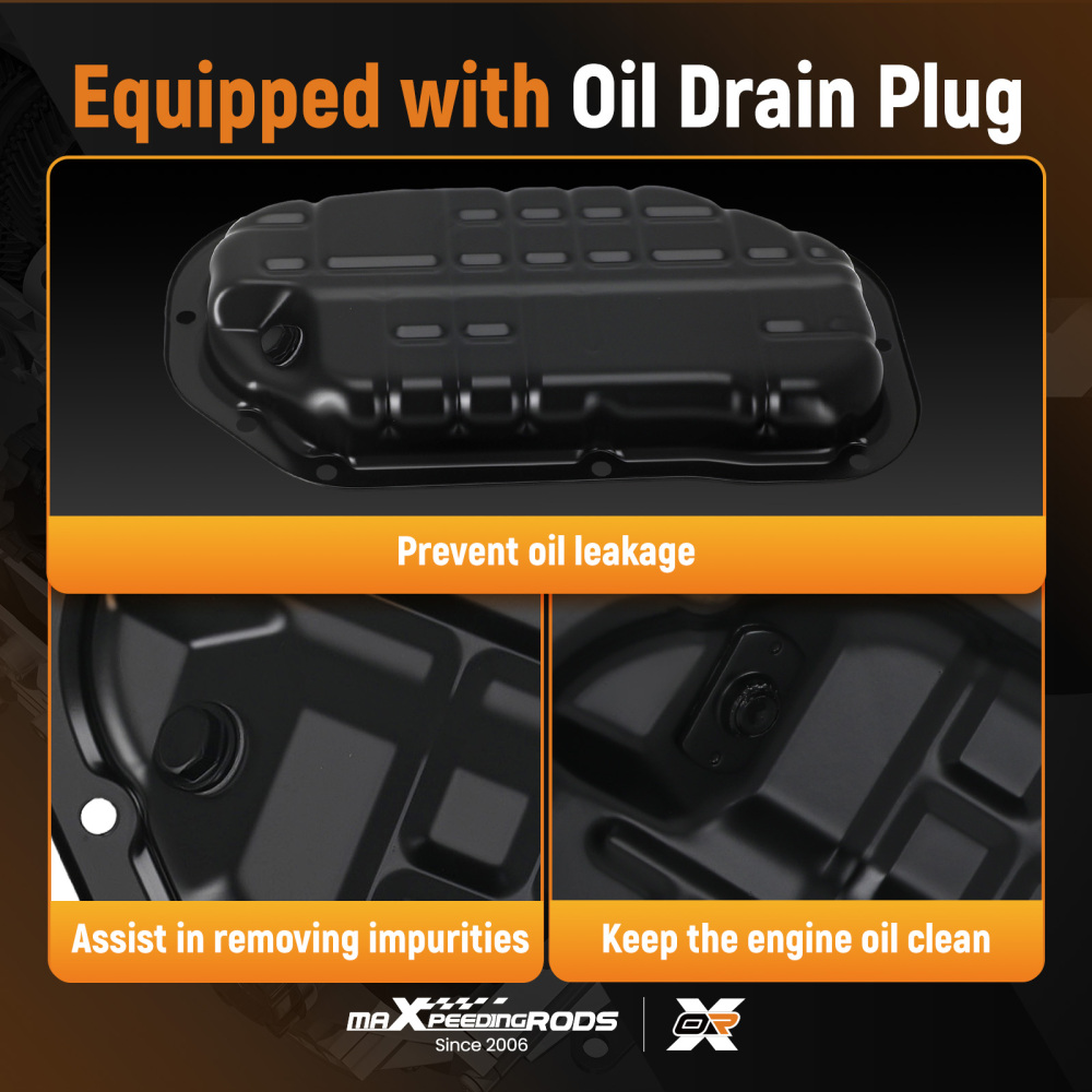 Engine Lower Oil Pan compatible for Infiniti G35 G37 M35 Q50 QX70 V6 3.5L 3.7L 11110-JK20C