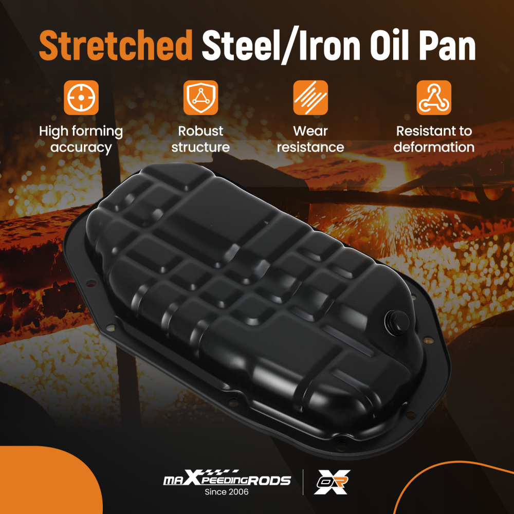 Engine Lower Oil Pan compatible for Infiniti G35 G37 M35 Q50 QX70 V6 3.5L 3.7L 11110-JK20C