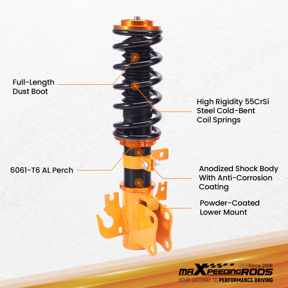 Adjustable Height Suspension Coilovers compatible for Holden Commodore VE Ute Sedan Wagon