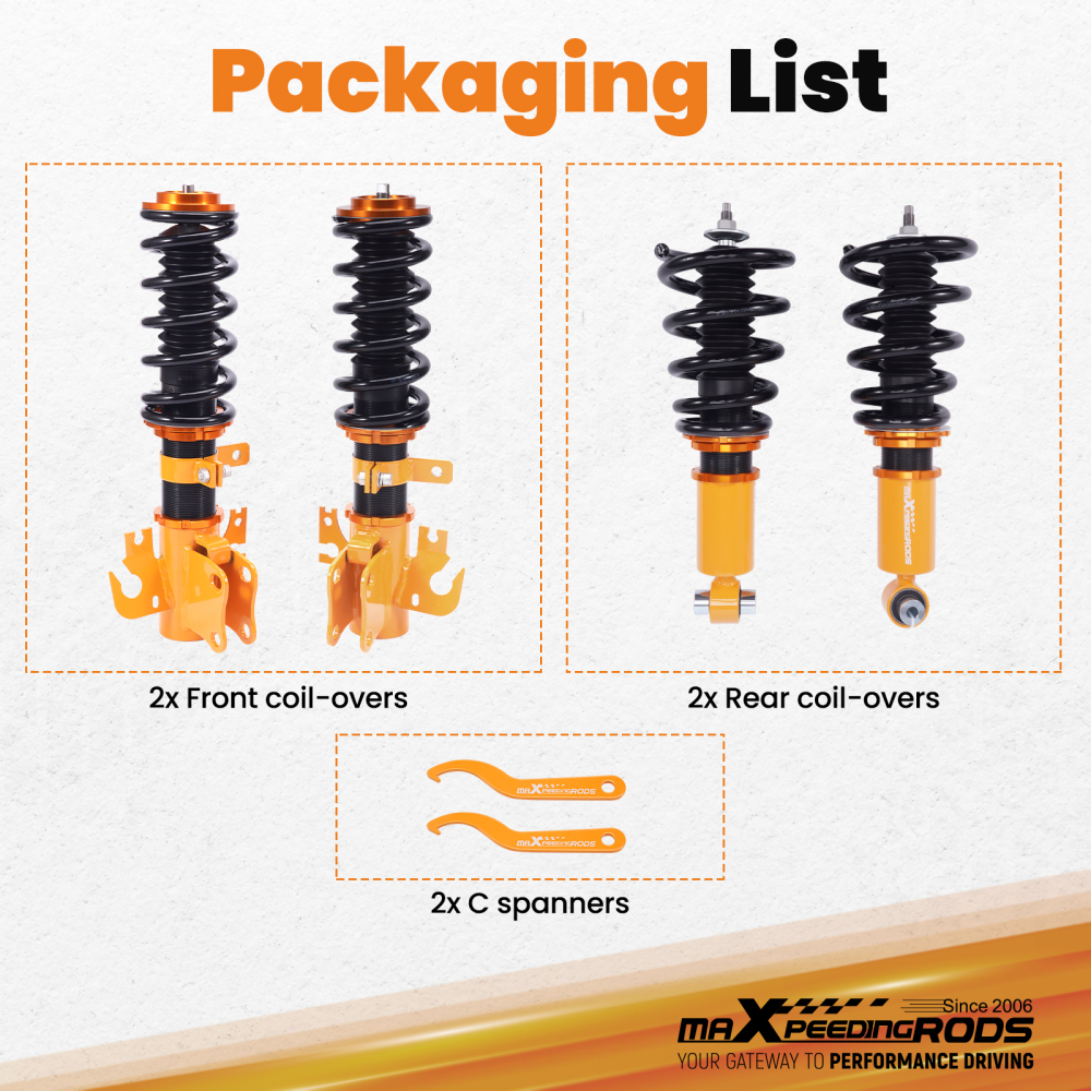 Adjustable Height Suspension Coilovers compatible for Holden Commodore VE Ute Sedan Wagon