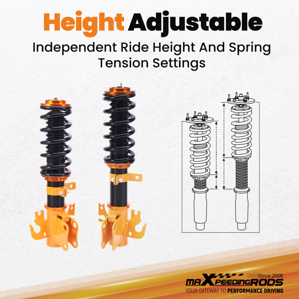 Adjustable Height Suspension Coilovers compatible for Holden Commodore VE Ute Sedan Wagon