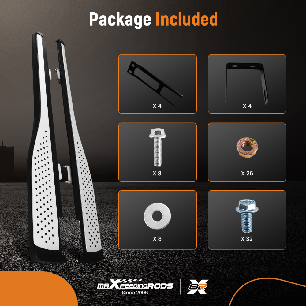 Aluminum Running Board compatible for Honda CR-V 2012-16 Side Steps 62 Length Black Silver