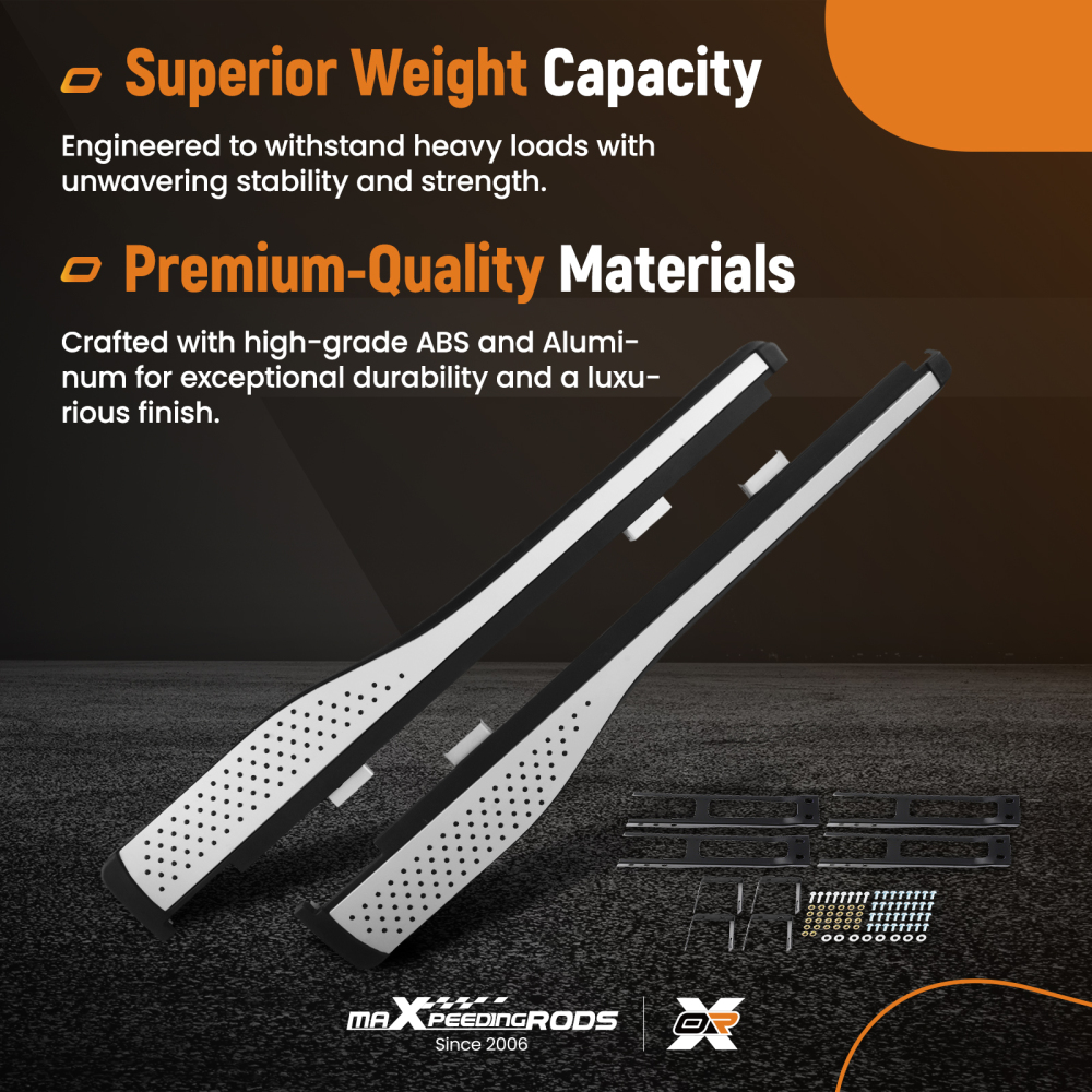 Aluminum Running Board compatible for Honda CR-V 2012-16 Side Steps 62 Length Black Silver