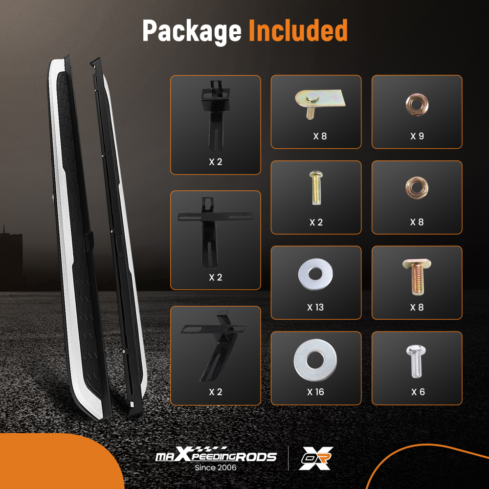 Nerf Bars Running Board Side Step compatible for Honda CR-V 2017-2022 500lbs Capacity