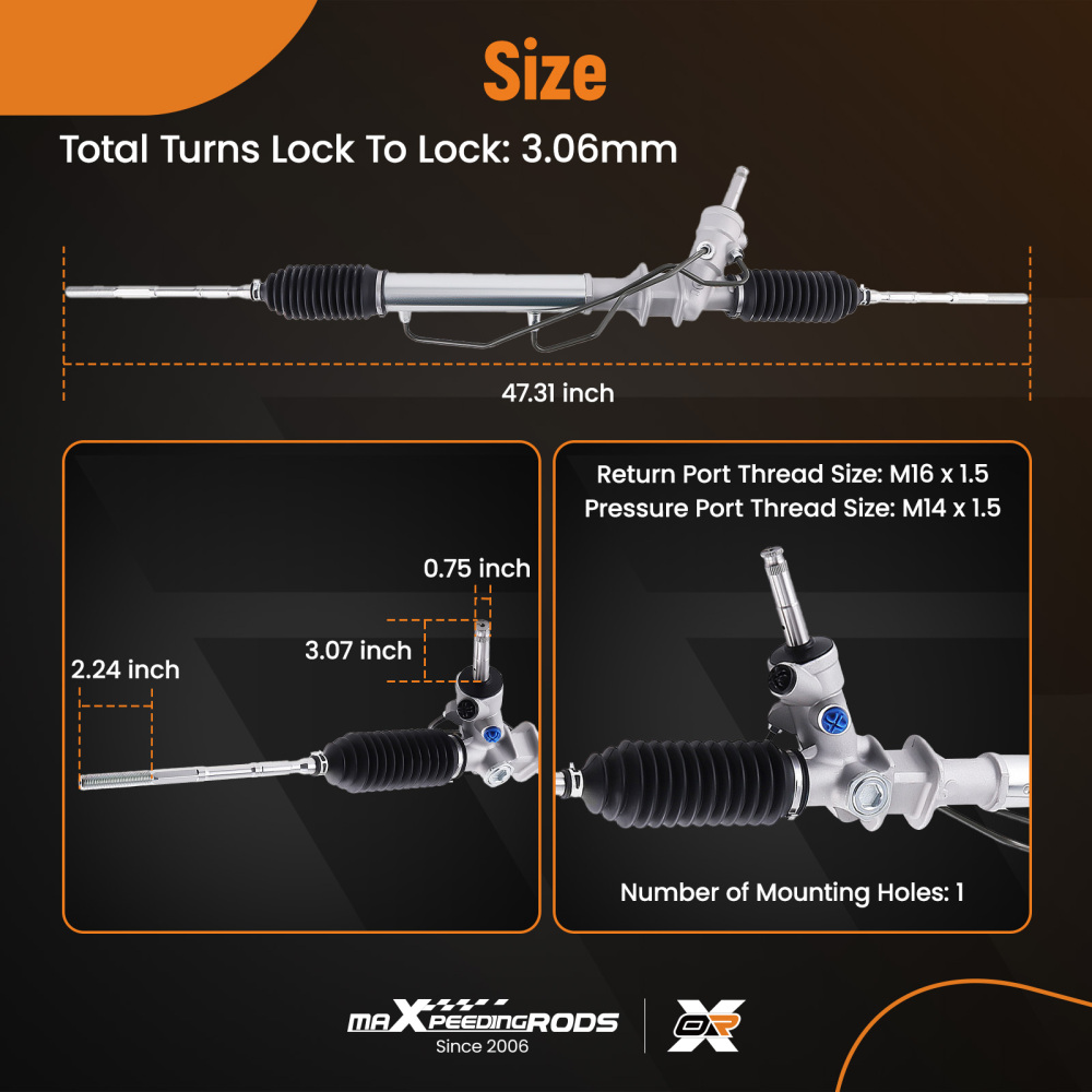 Steering Rack Power compatible for Subaru Forester SG 2.0L/2.5L 2002-2007 34110-SA020