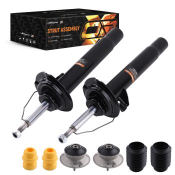 2 ammortizzatori + kit protezione anteriore compatibile per BMW Serie 3 E46 1997-2007