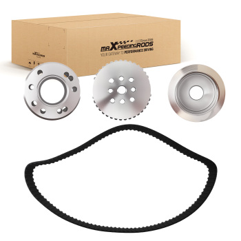 COGGED BELT DRIVE PULLEY KIT compatible for Ford 302 351C Complete Pulley Set with Belt