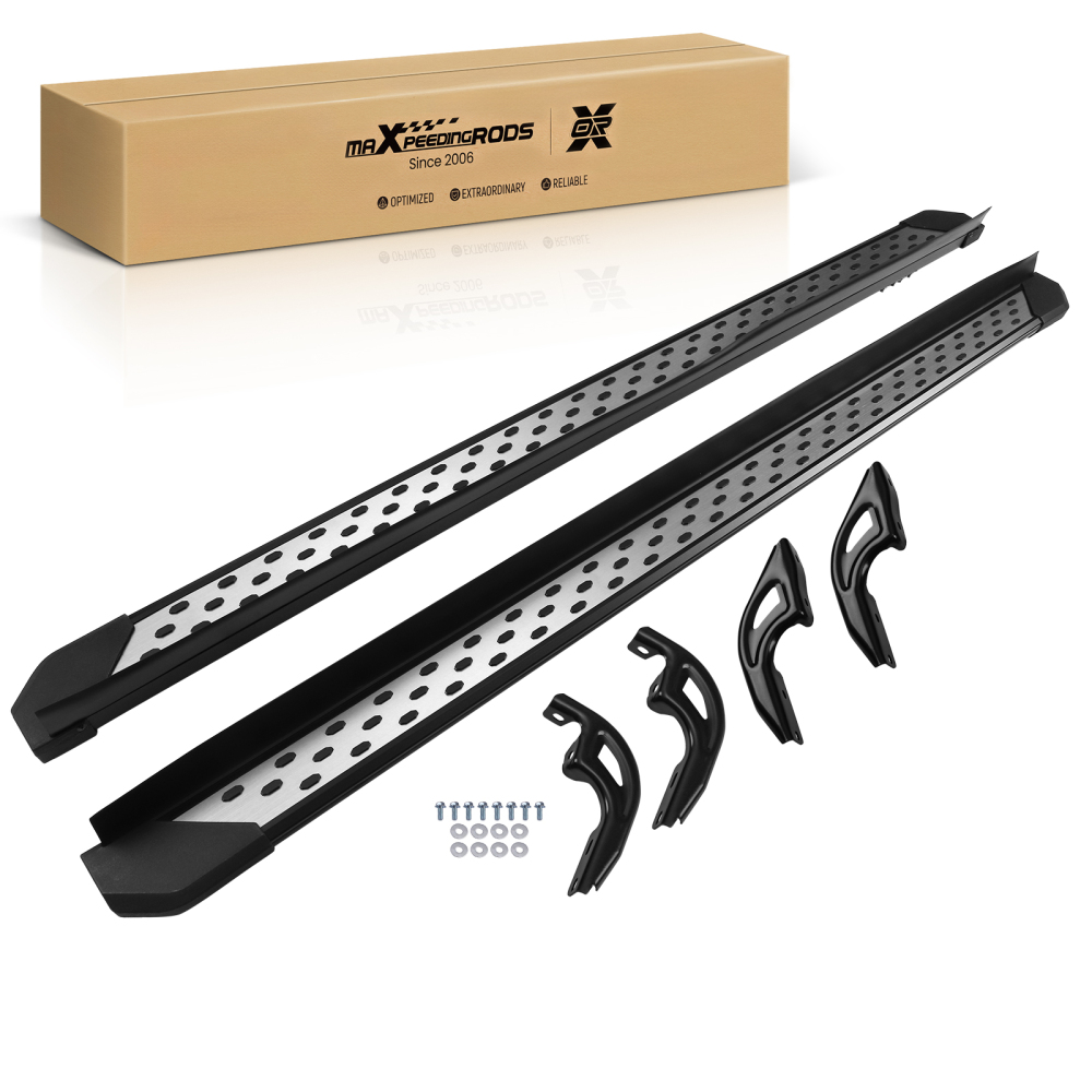 Aluminum Side Steps Black compatible for Honda Pilot 2016-2022 Running Boards Heavy Duty