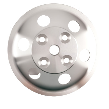 CrankWater Pump Pulley Combo compatible for Chevy Small Block 283-350 1963-87 Saginaw