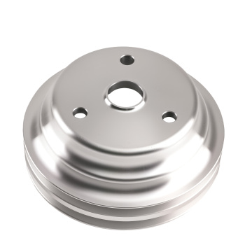 CrankWater Pump Pulley Combo compatible for Chevy Small Block 283-350 1963-87 Saginaw