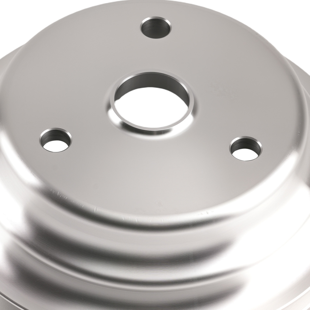 CrankWater Pump Pulley Combo compatible for Chevy Small Block 283-350 1963-87 Saginaw