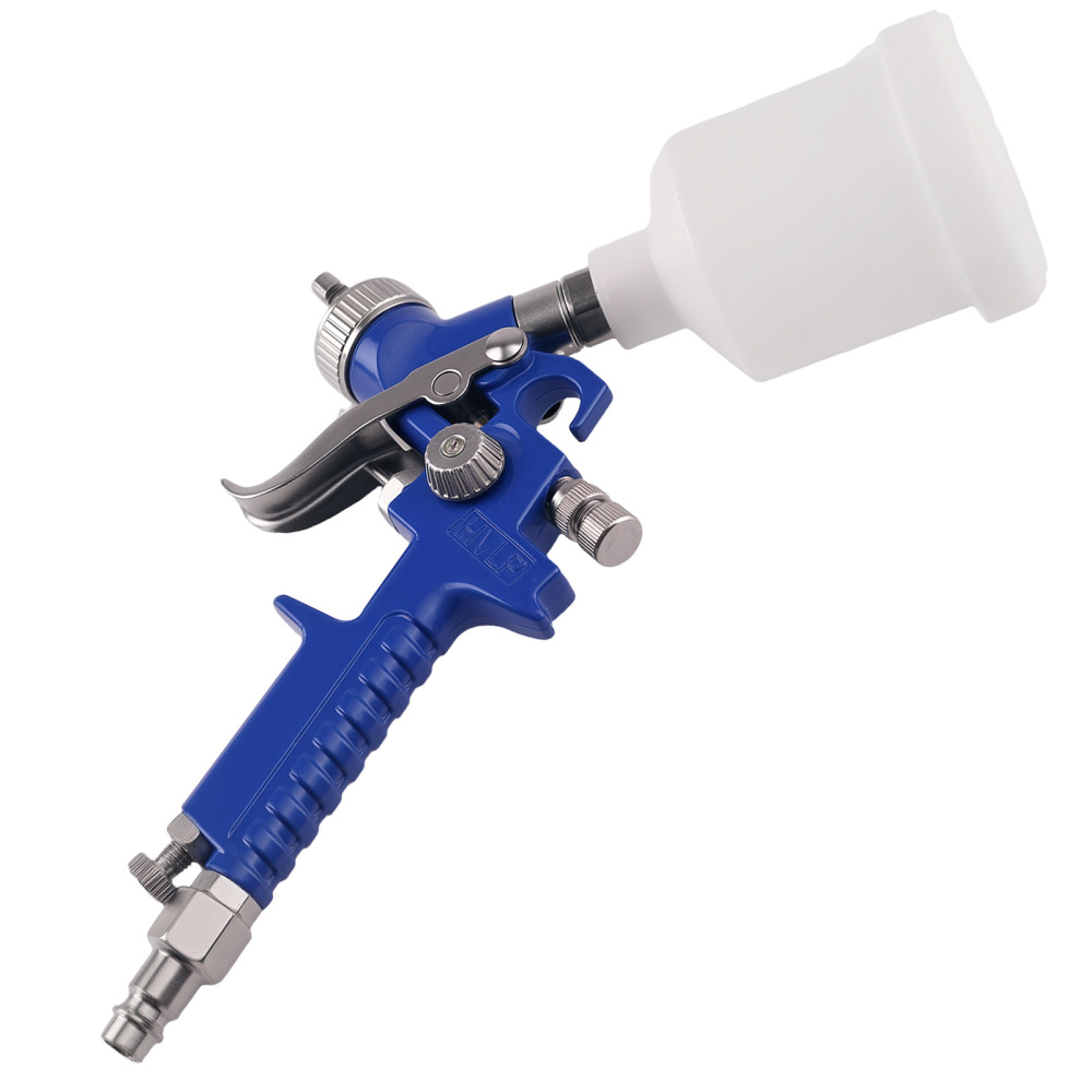 0.8mm Paint Spray Gun for Furniture Walls Art Projects 125ml Tank w/ Accessories