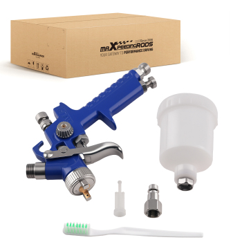 0.8mm Paint Spray Gun for Furniture Walls Art Projects 125ml Tank w/ Accessories