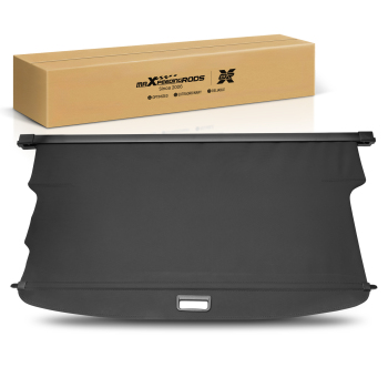 Black Canvas Cargo Cover compatible for Chevrolet Traverse 2018-2023 Retractable Waterproof