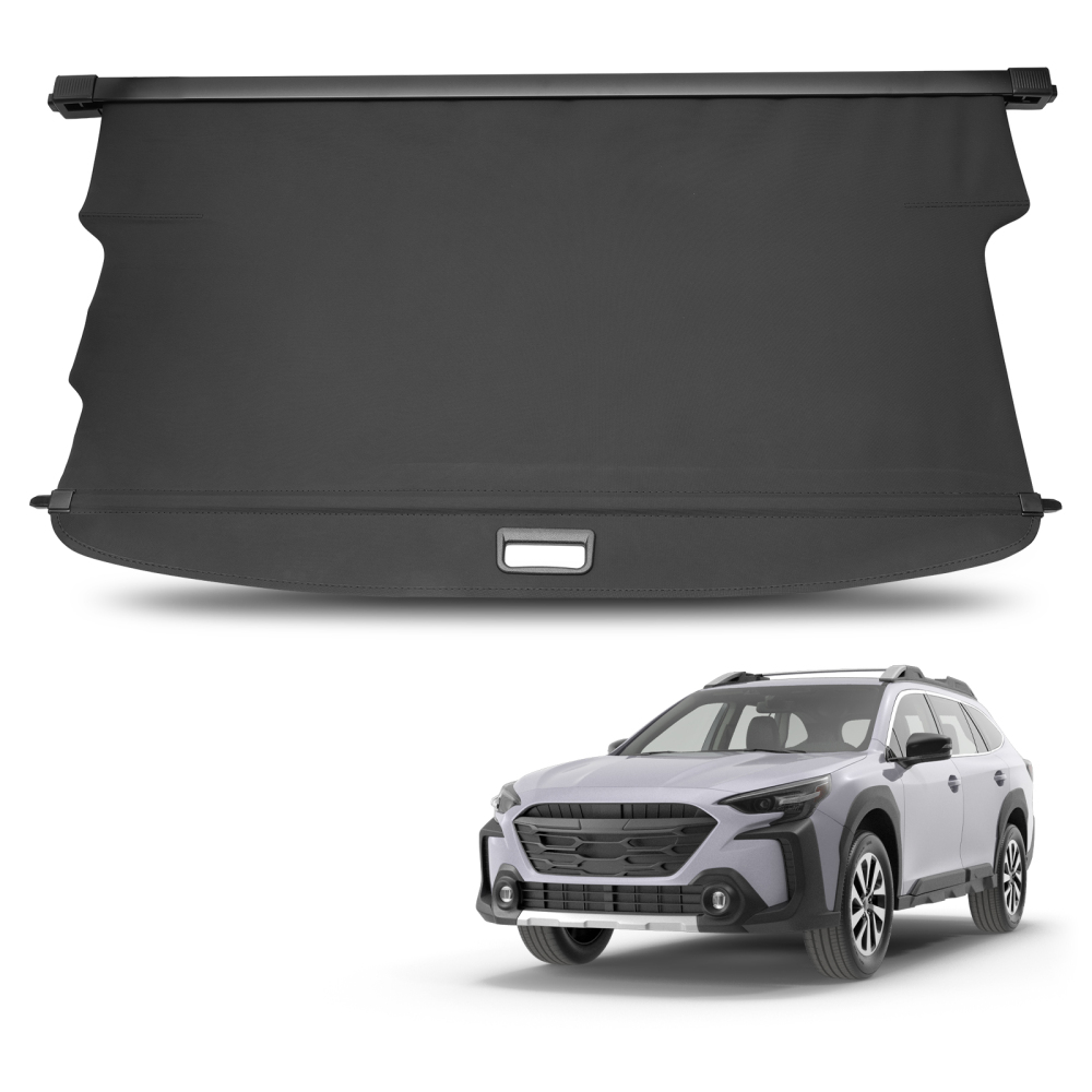 Black Canvas Cargo Cover compatible for Chevrolet Traverse 2018-2023 Retractable Waterproof