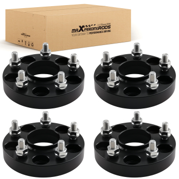 4x 25mm Hub Centric Spacers compatible for Honda Accord Civic CR-V 5x4.5 M12x1.5 64.1mm