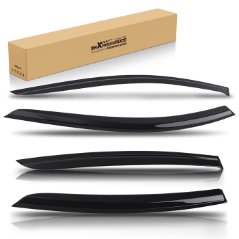 Door Rain Deflector Set compatible for Ford Focus MK4 2018-2021 Black Outside Mount 4PC