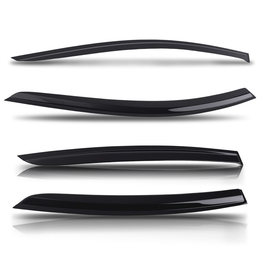 Door Rain Deflector Set compatible for Ford Focus MK4 2018-2021 Black Outside Mount 4PC