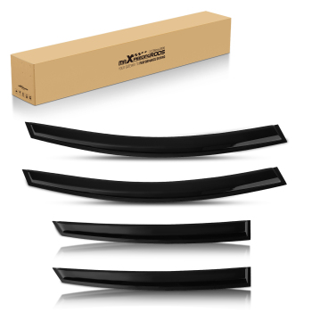 Door Rain Shield Guards compatible for Ford Mondeo 2015-2022 Outside Mount Black Set 4pc