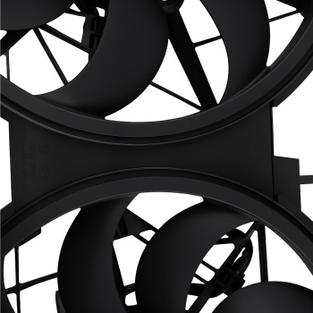 Automotive Cooling Fan compatible for Nissan Murano 2015-2018 214815AA1A 2300RPM 9+7 Blades