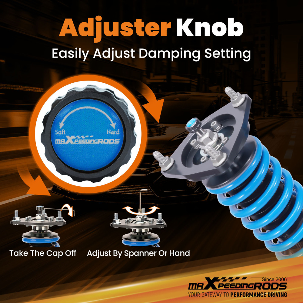 MaXpeedingrods T6 Coilover Lowering Shocks Kit compatible for Kia Forte Koup 2010-2013