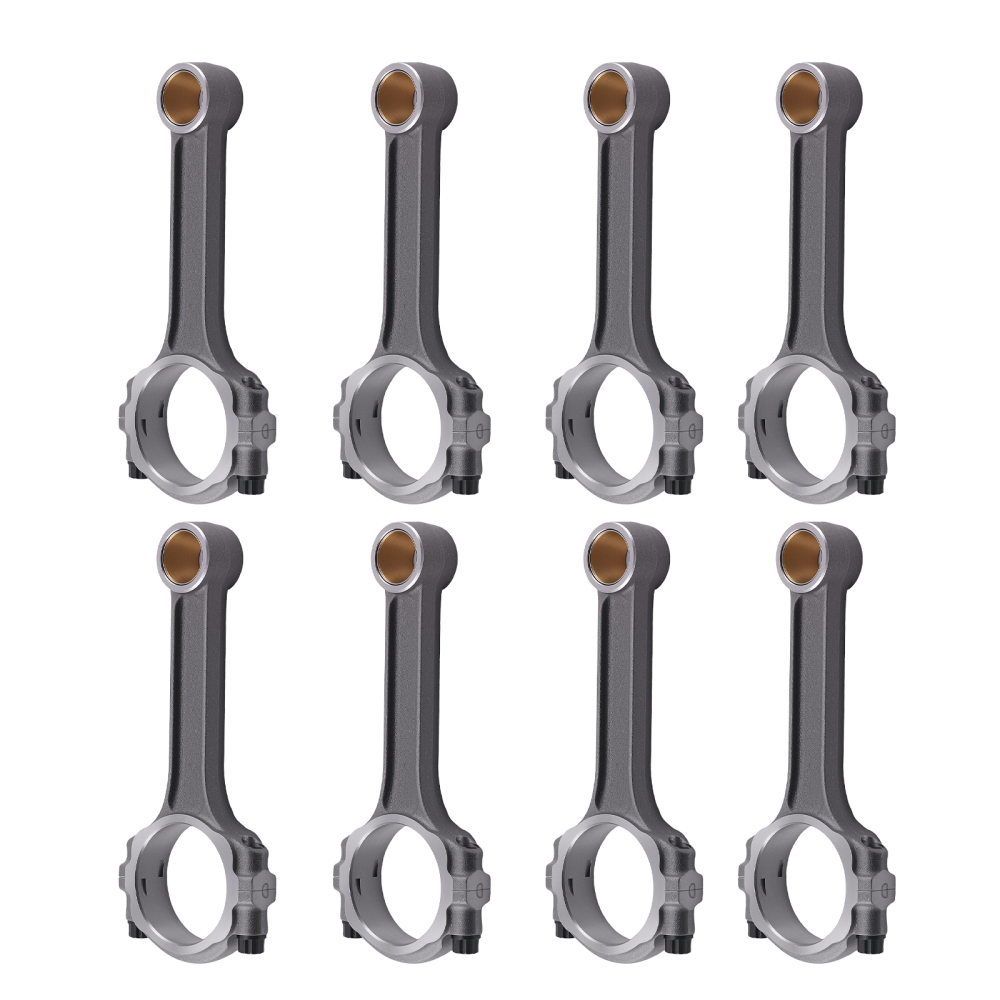 I Beam 6.000 2.100 .927 5140 Connecting Rod Bushed Floating compatible for Chevy SBC 350