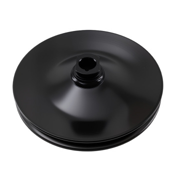 V-Belt 1/2 Groove Long Water Pump Pulley Kit Black Steel for Complete SB compatible for Chevy