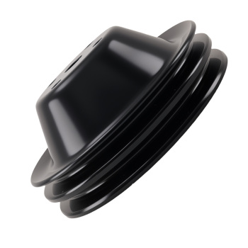 V-Belt 1/2 Groove Long Water Pump Pulley Kit Black Steel for Complete SB compatible for Chevy