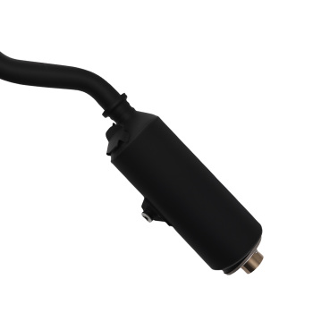 Black Exhaust Muffler Assembly compatible for Honda TRX500FE/FM Foreman 4x4 2007-2011