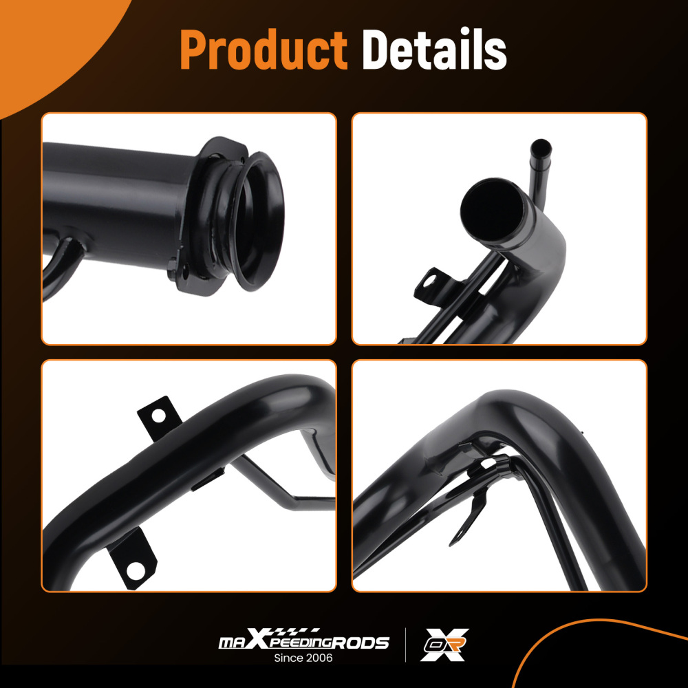 New Fuel Neck Assembly compatible for Mitsubishi EVO 4 5 6 C9PA 1996-2004 MR135982 Black